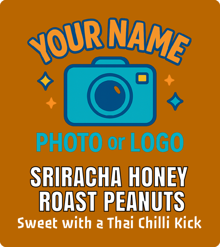 OWN LABEL - SRIRACHA HONEY ROAST PEANUTS - 60g x 12 Bags