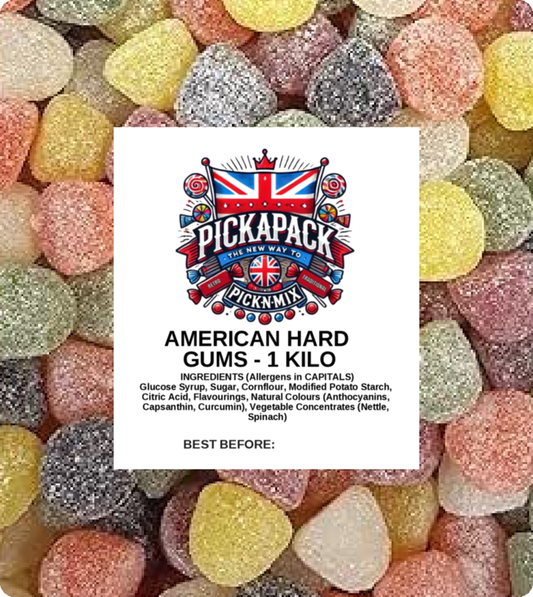 AMERICAN HARD GUMS - 1 Kilo Bag