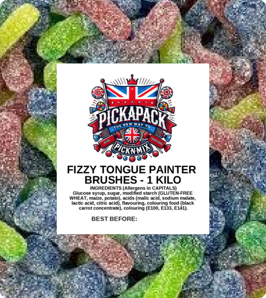 FIZZY TONGUE PAINTER BRUSHES - 1 Kilo Bag