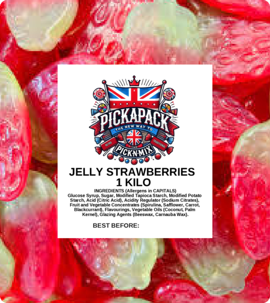 JELLY STRAWBERRIES - 1 Kilo Bag