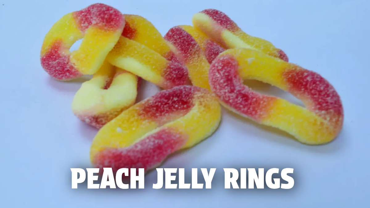 PEACH JELLY RINGS - 75g Scoop