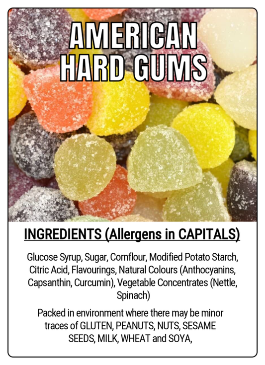 AMERICAN HARD GUMS - 75g Scoop