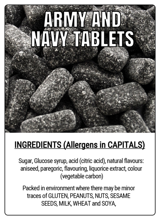 ARMY AND NAVY TABLETS - 75g Scoop