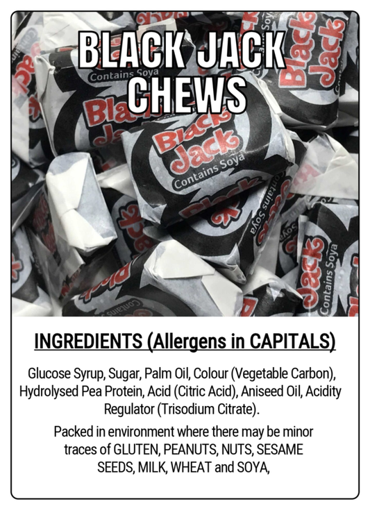 BLACK JACK CHEWS - 75g Scoop