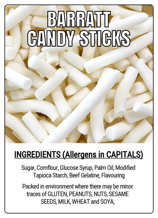 BARRATT CANDY STICKS - 75g Scoop