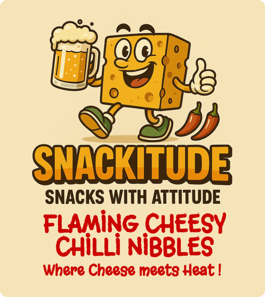 FLAMING CHEESY CHILLI NIBBLES - 40g x 12 Bags