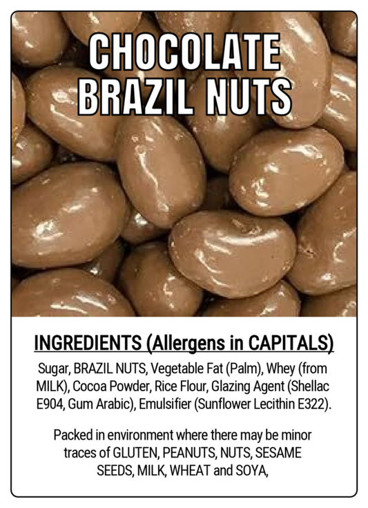 CHOCOLATE BRAZIL NUTS - 75g