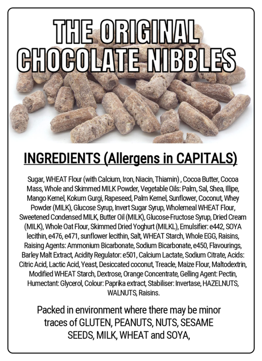 THE ORIGINAL CHOCOLATE NIBBLES - 75g Scoop