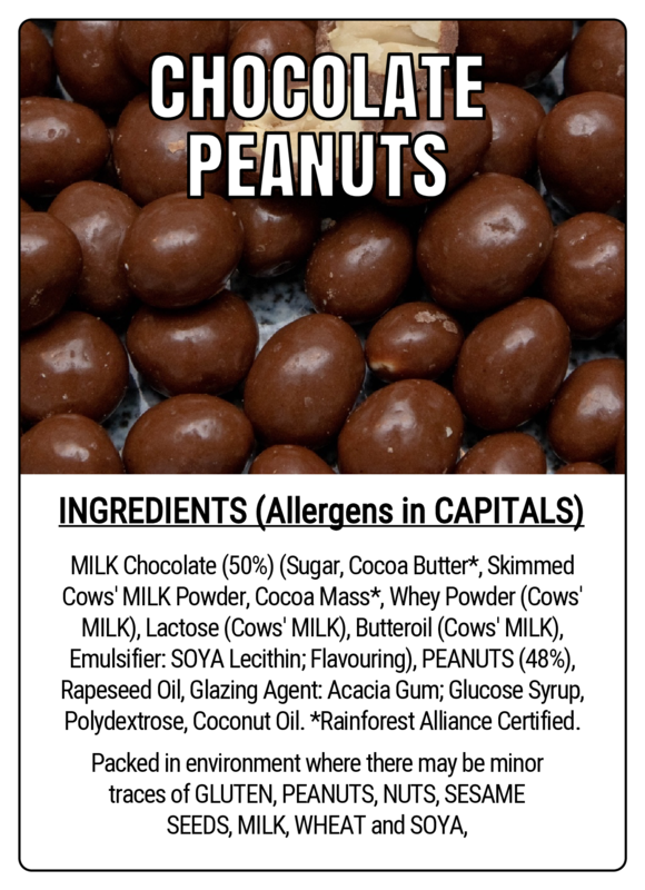 CHOCOLATE PEANUTS - 75g Scoop