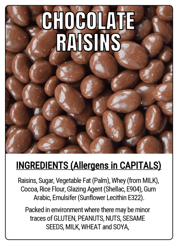 CHOCOLATE RAISINS - 75g Scoop