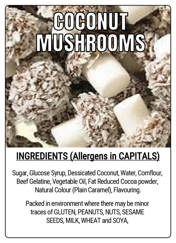 COCONUT MUSHROOMS - 75g Scoop