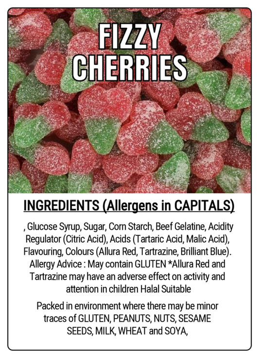 FIZZY CHERRIES - 75g Scoop