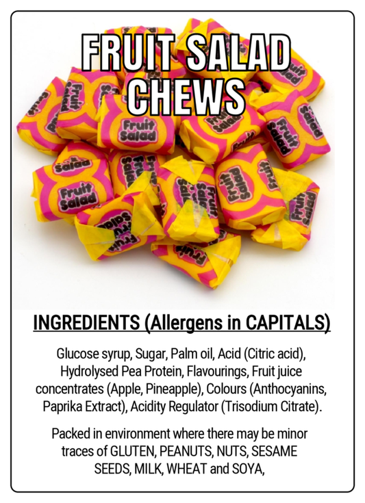 FRUIT SALAD CHEWS - 75g Scoop