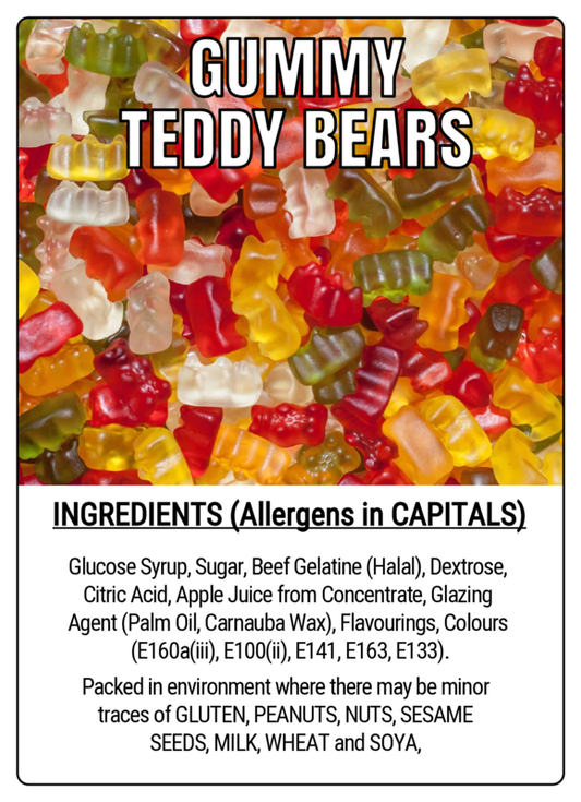 GUMMY TEDDY BEARS - 75g Scoop