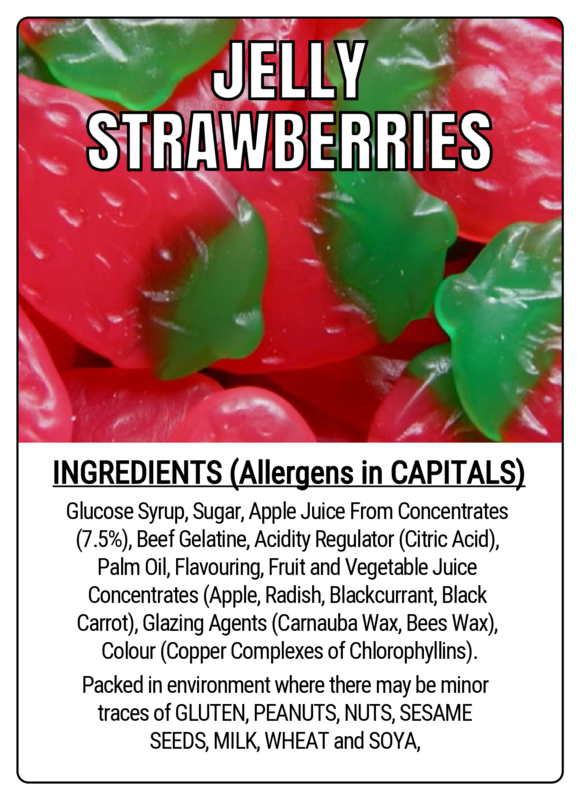 JELLY STRAWBERRIES - 75g Scoop