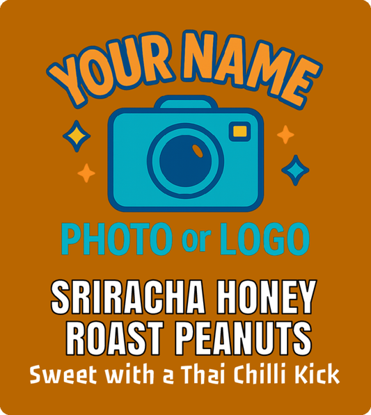 OWN LABEL - SRIRACHA HONEY ROAST PEANUTS - 60g x 12 Bags