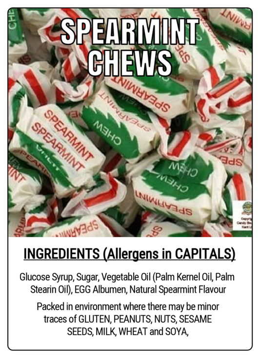 SPEARMINT CHEWS - 75g Scoop