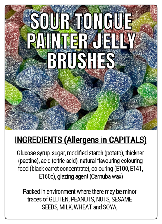 SOUR TONGUE PAINTER JELLY BRUSHES - 75g